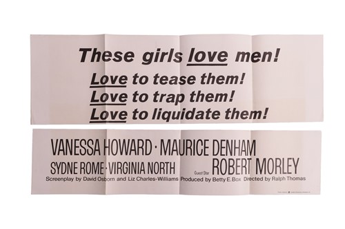 Lot 386 - Some Girls Do (1969) British three sheet, 81 ½...