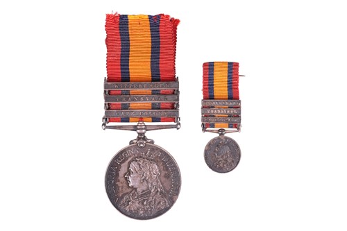 Lot A Victoria South Africa war medal with ribbon...