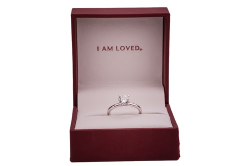 Lot 6 - Two laboratory grown diamond rings; A...