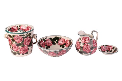 Lot A Wemyss pottery Cabbage Rose wash set,...