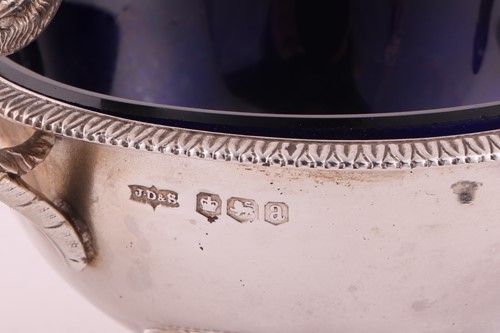 Lot 376 - A small silver salver; raised pie crust border...
