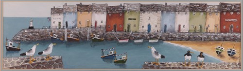 Lot 23 - Rebecca Lardner (b.1971), 'Harbour Houses I',...