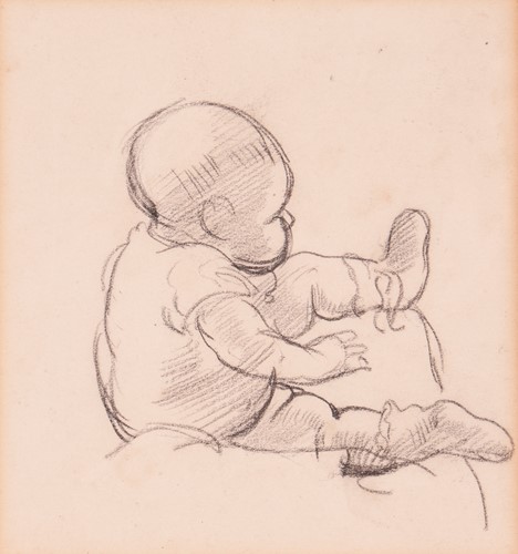 Lot 40 - William Orpen (Irish 1878-1931) Study of a...