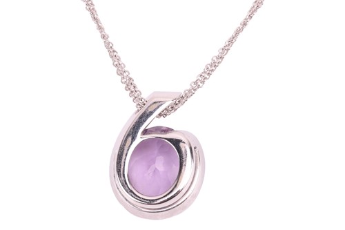 Lot 189 - Boodles - a Sonata pendant on chain set with...
