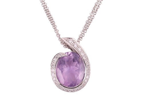 Lot 189 - Boodles - a Sonata pendant on chain set with...