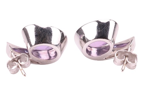 Lot 188 - Boodles - a pair of Sonata stud earrings set...