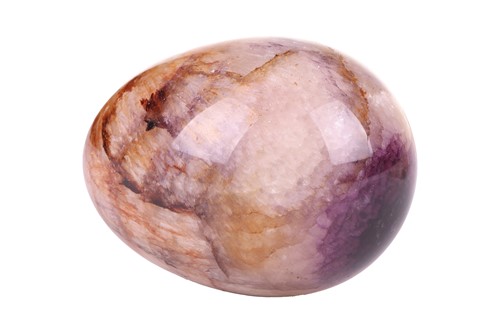 Lot 200 - A large Derbyshire fluorspar 'Blue John' egg...