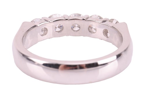 Lot 231 - A five-stone diamond ring, featuring five...