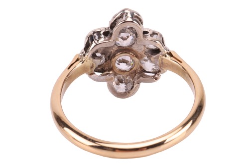 Lot 187 - A diamond-set dress ring, the plaque-style...