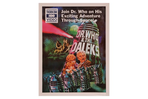 Lot 425 - Doctor Who & The Daleks (1965) Video Poster,...