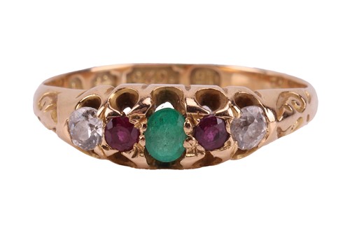 Lot 116 - An opal and diamond pendant and gem-set...