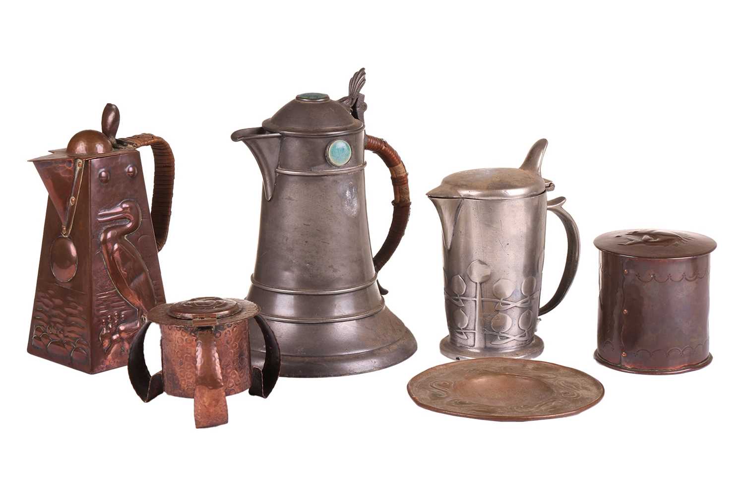 Lot 168 - A collection of decorative Arts and Crafts...