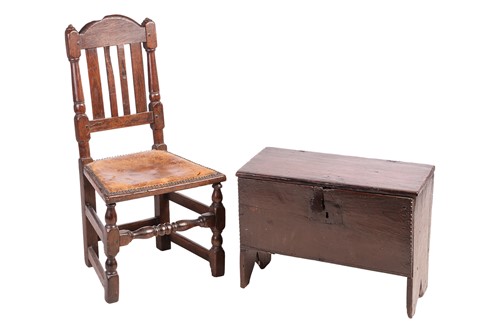 Lot 119 - An unusual early 18th-century Vernacular oak...