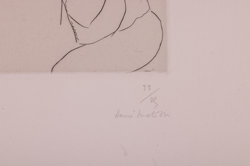 Lot 7 - Henri Matisse (French 1869-1954) Jeune femme...