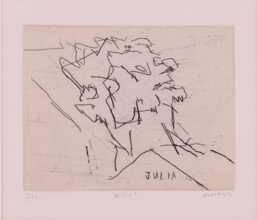 Lot 47 - Frank Auerbach (1931 - 2024) Julia (1994)...