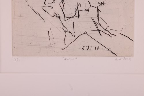 Lot 47 - Frank Auerbach (1931 - 2024) Julia (1994)...