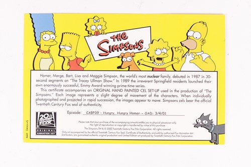 Lot 175 - The Simpsons: Two scene sketches from the...