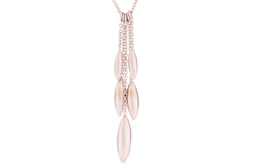 Lot 238 - An 18ct gold pendant necklace and bracelet...