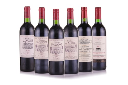 Lot 254 - Four bottles of 1995 Chateau La Cardonne Medoc,...