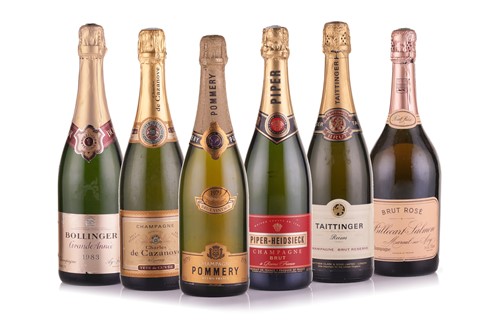 Lot 244 - Six assorted bottles of Champagne, comprising:...