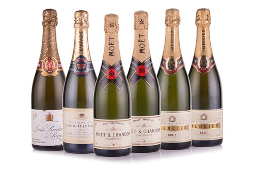 Lot 246 - Six bottles of assorted Champagne, comprising:...