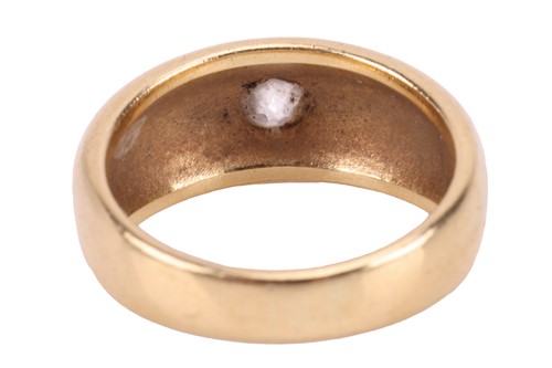 Lot 137 - A diamond-set gypsy ring, flush-set with a...