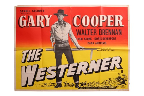 Lot 64 - The Westerner (1940) British Quad, 40 x 30...