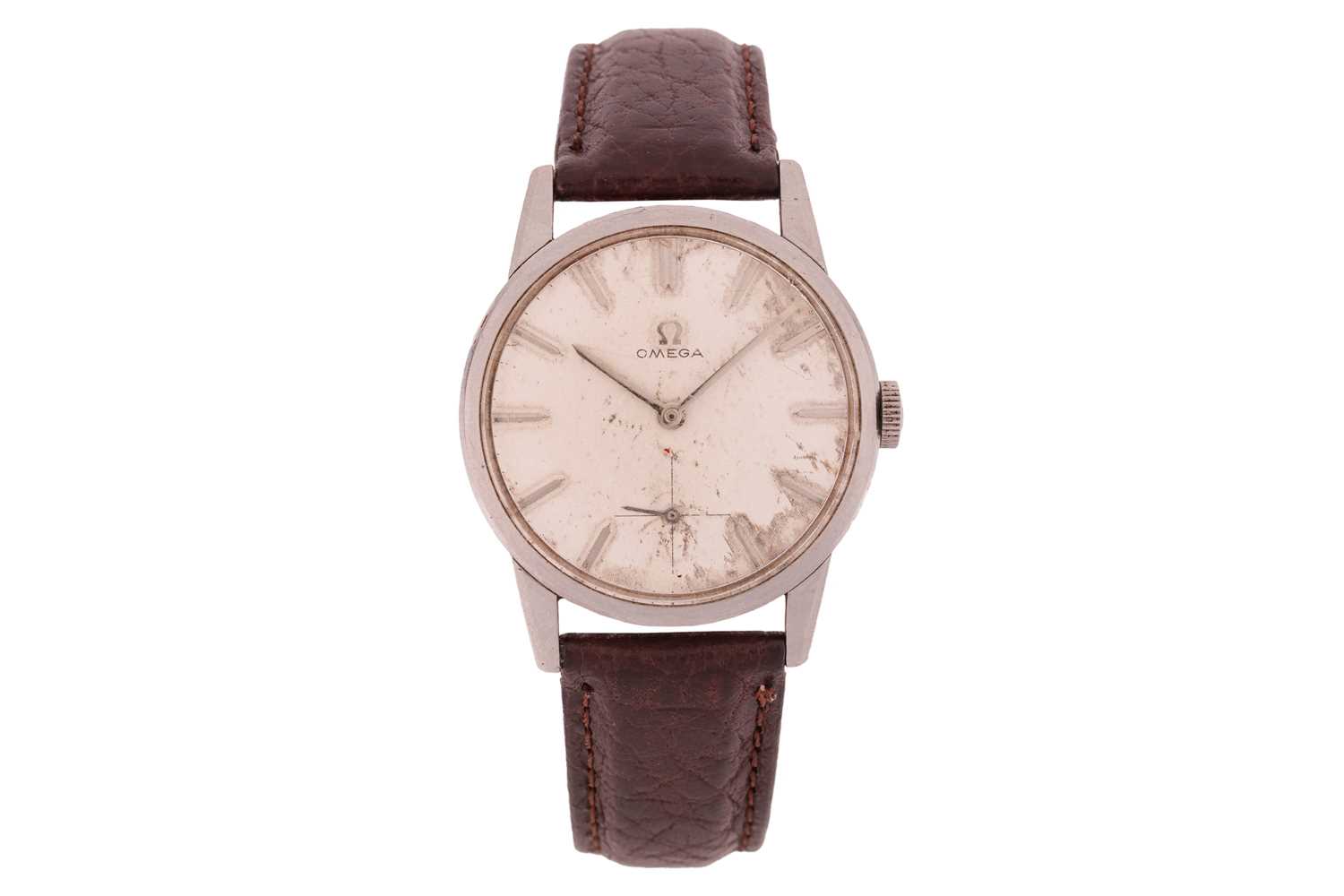 Lot 7 - Omega Gentleman's Wristwatch Year: 1950s Case...