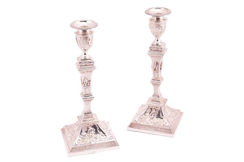 Lot A pair of late 19th century Polish (?) silver...