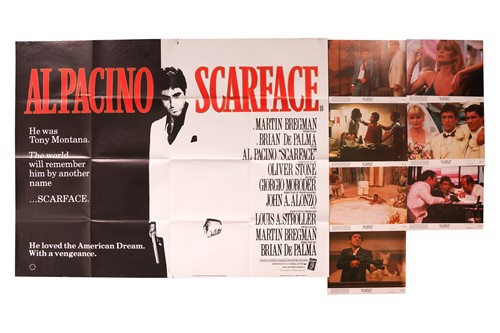 Lot 29 - Scarface (1983) British Quad, 40 x 30 inches,...