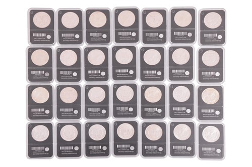 Lot 159 - A Morgan dollar coin collection of 22 from...