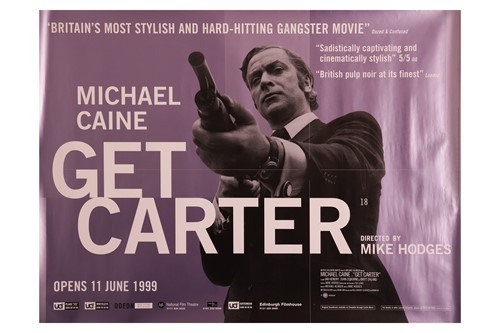 Lot 321 - Get Carter (1971) British Quad, 40 x 30 inches,...