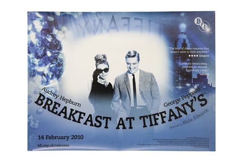 Lot 166 - Breakfast at Tiffany's (1961) British Quad, 40...