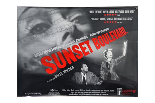 Lot 71 - Sunset Boulevard (1950) British Quad, 40 x 30...