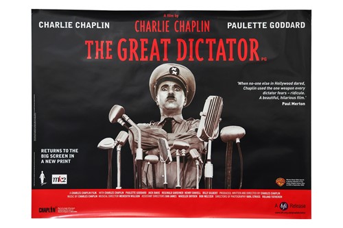 Lot 79 - The Great Dictator (1940) British Quad, 40 x...