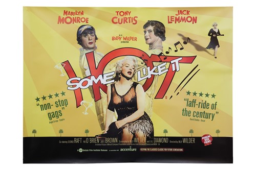 Lot 324 - Some Like It Hot (1959) British Quad, 40 x 30...