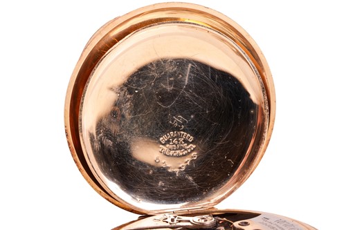 Lot 281 - A full hunter Waltham pocket watch, with...