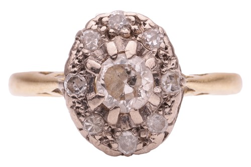 Lot 45 - A diamond-set cluster ring, featuring a...