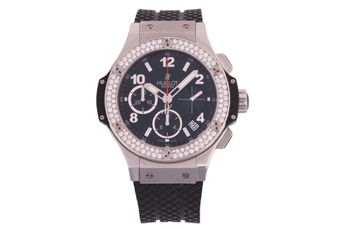 Lot 274 - A Hublot Big Bang Titanium and Diamond Set...