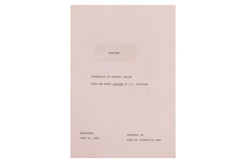 Lot 442 - Ragtime (1981) Original Production Script,...