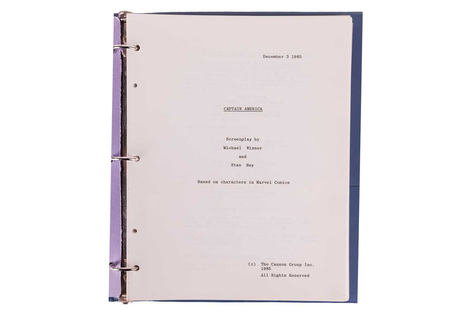 Lot 443 - Captain America (1985) Original Production...