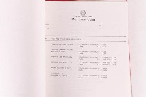 Lot 445 - Superman IV: The Quest for Peace (1987)...