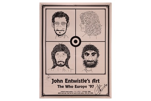 Lot 118 - John Entwistle's Art The Who Europe '97,...