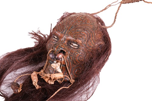 Lot 219 - An old replica Maori Mokomokai, (preserved...