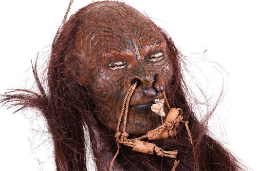 Lot 219 - An old replica Maori Mokomokai, (preserved...