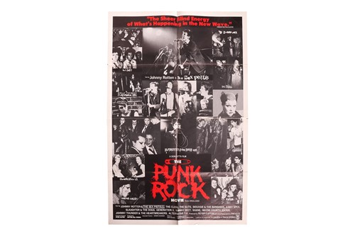 Lot 274 - The Punk Rock Movie (1978) US One Sheet, 41 x...