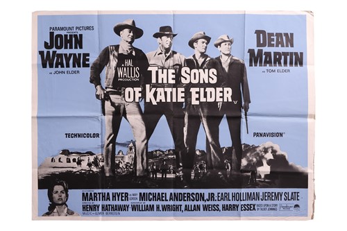 Lot 56 - Sons of Katie Elder (1965) British Quad, 40 x...