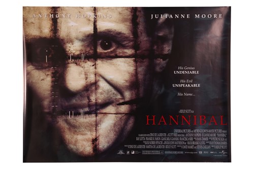 Lot 161 - Hannibal (2000), British Quad, 40 x 30 inches,...