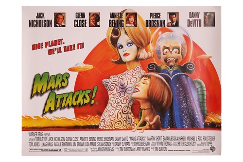 Lot 169 - Mars Attacks (1996) British Quad, 40 x 30...