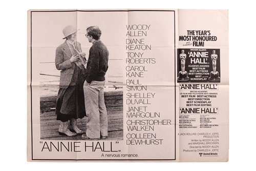 Lot 25 - Annie Hall (1977) British Quad, 40 x 30 inches,...